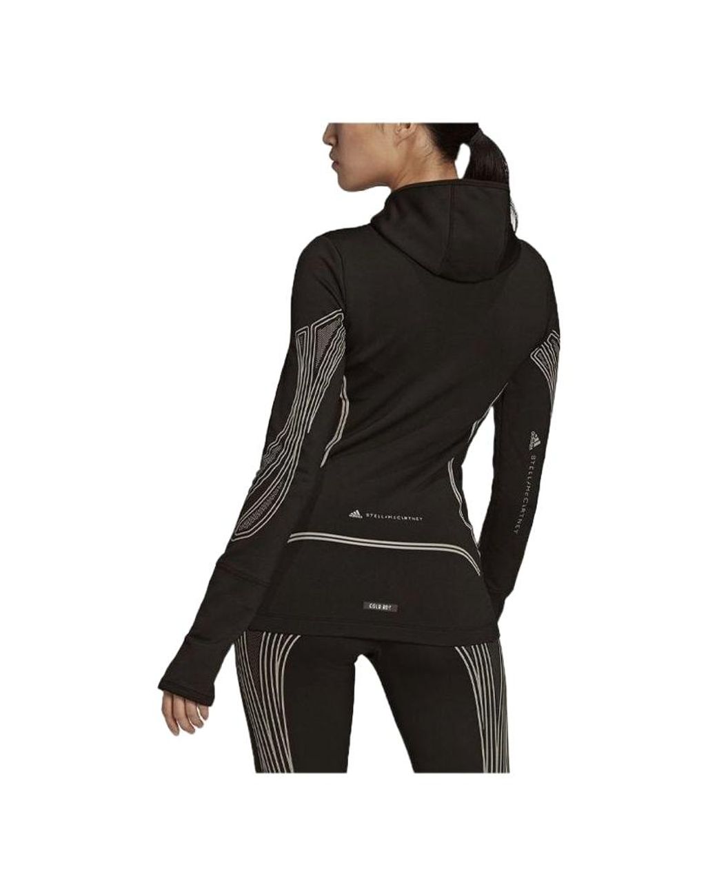 Adidas Black (Wmns) By Stella Mccartney Truepace Midlayer Cold.Rdy Jacket