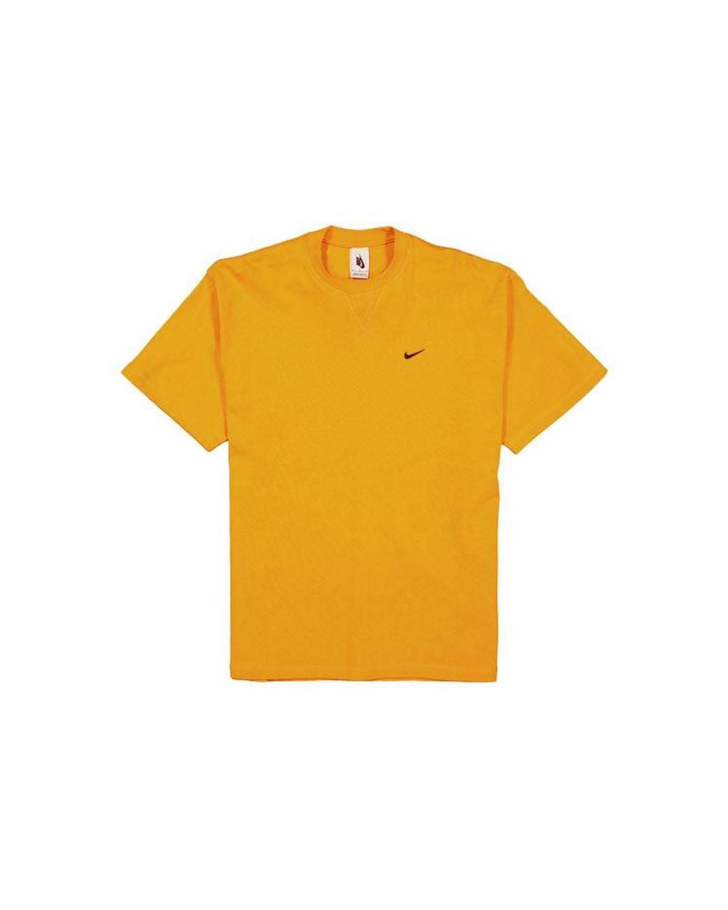 Nike Yellow Air X Kim Jones Crossover Logo Alphabet Printing Round Neck Short Sleeve Us Edition Couple Style