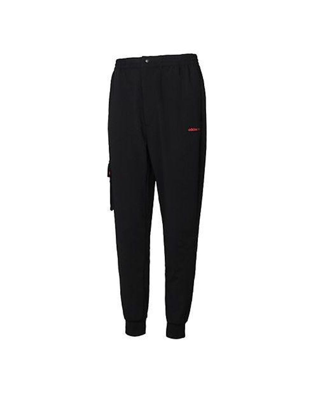 Adidas Black Neo Running Training Cozy Breathable Casual Woven Sports Pants for men