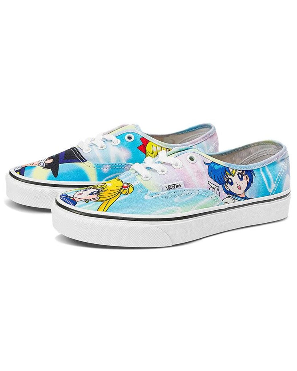 Vans Blue Sailor Moon X Authentic 'Pretty Guardian & Tuxedo Mask' for men