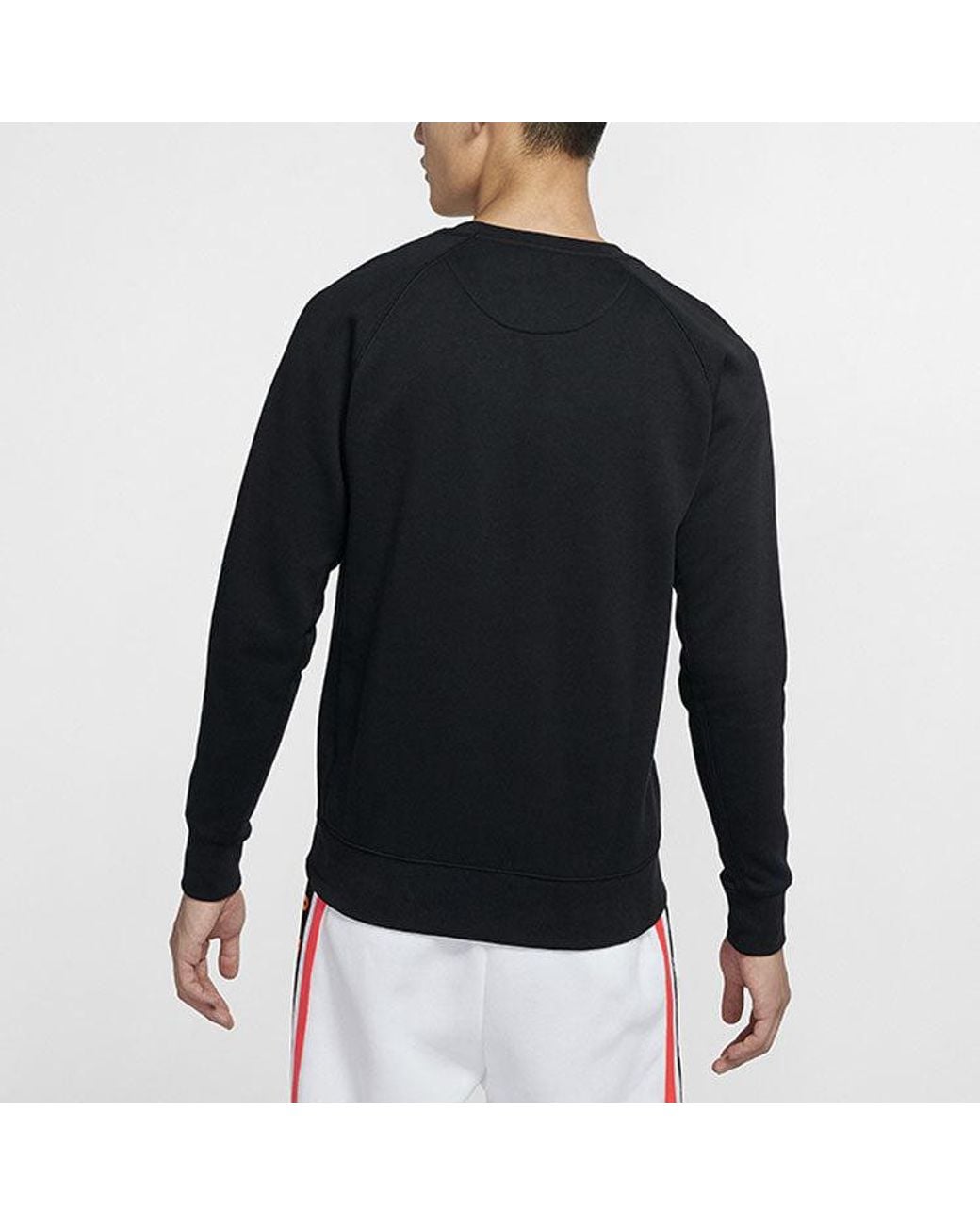 Nike Blue Fleece Lined Stay Warm Sports Round Neck Pullover for men