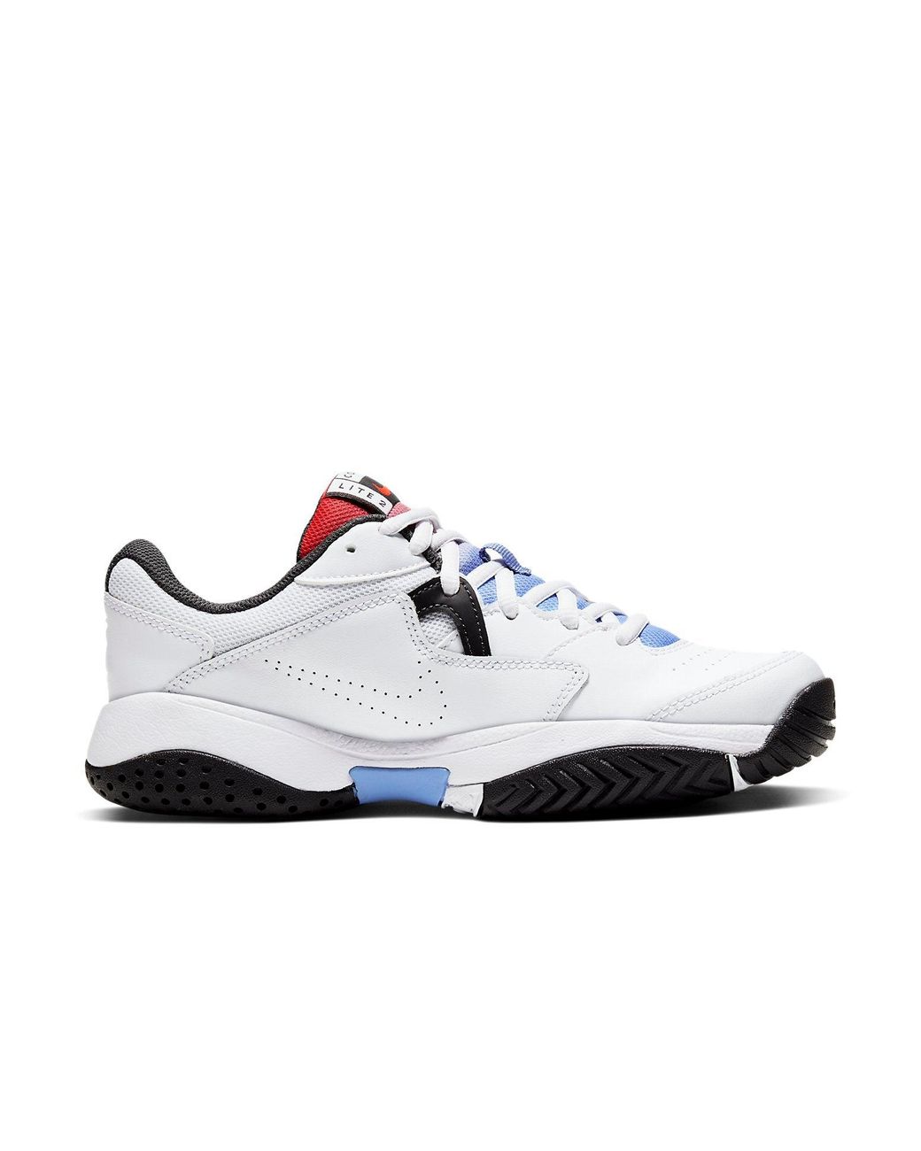 Nike White (Wmns) Court Lite 2 'Laser Crimson'