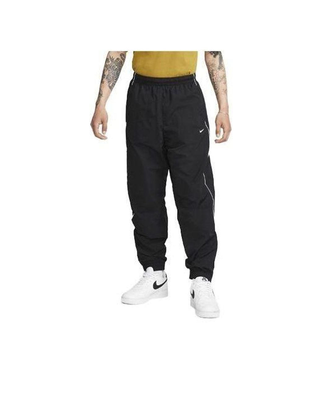 Nike Black Solo Swoosh Track Pants for men