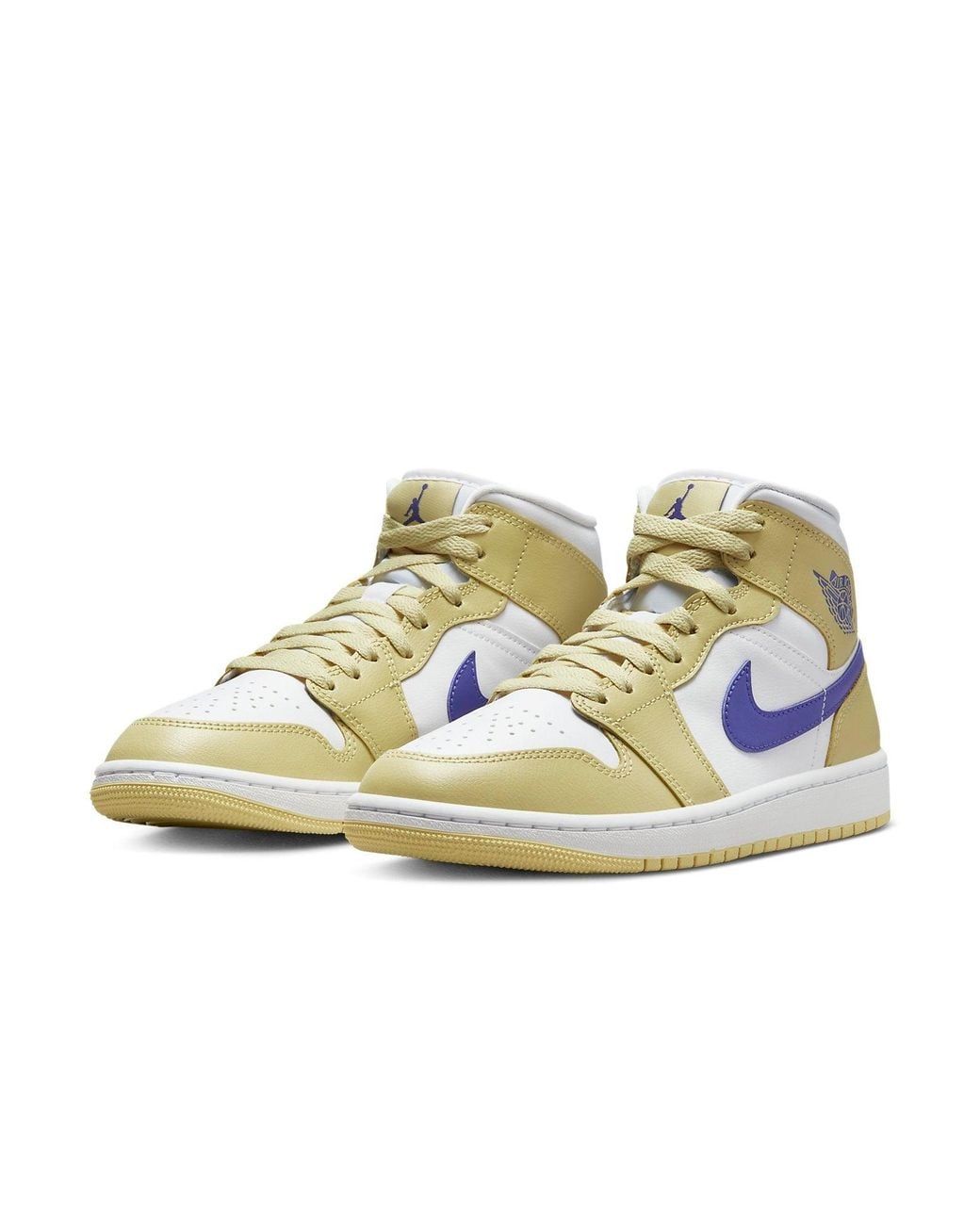 Nike Blue (Wmns) 1 Mid 'Lemon Wash'