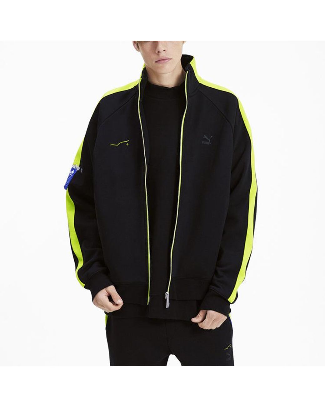 PUMA Black X Ader Error Printing Stand-Up Collar Jacket