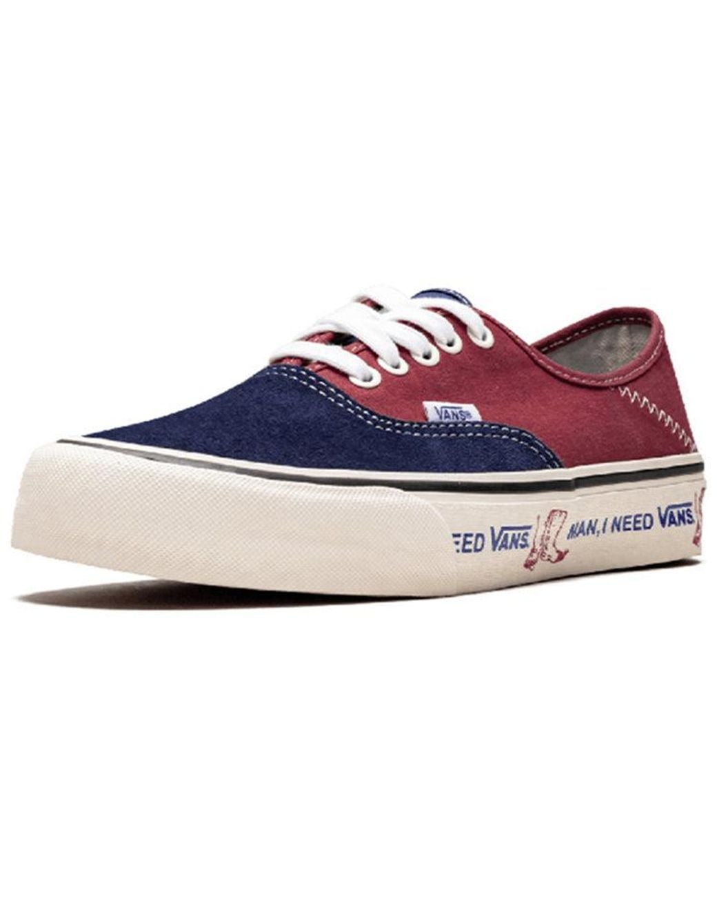 Vans Red Authentic Sf I Need for men