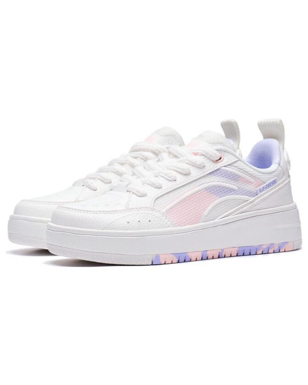 Li-ning White (Wmns) Lifestyle Skate Shoes