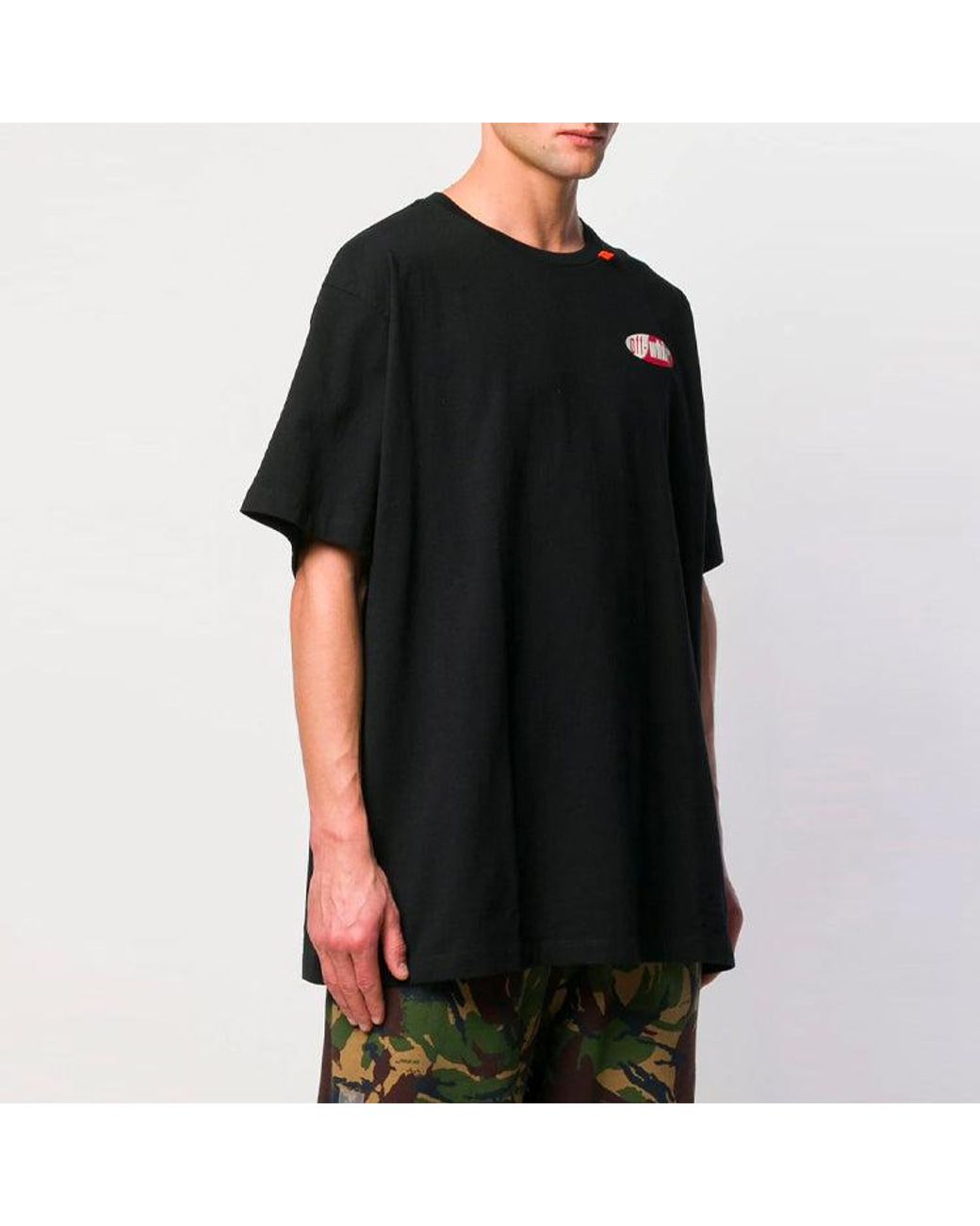 Off-White c/o Virgil Abloh Black Ss19 Arrow Printing Short-Sleeve Tee for men