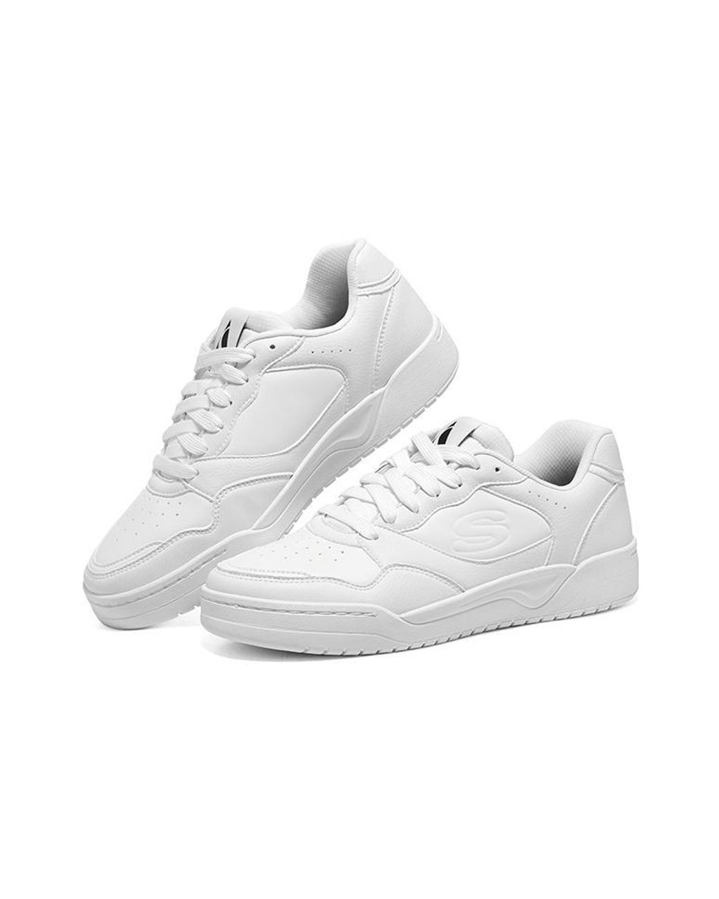 Skechers White Volley Low Varsity Trainers for men