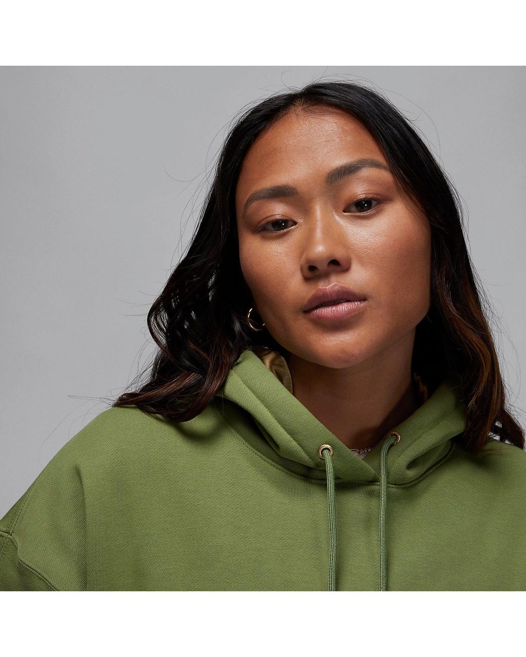 Nike Green (Wmns) Flight Fleece Pullover Hoodie 'Sky J Light'
