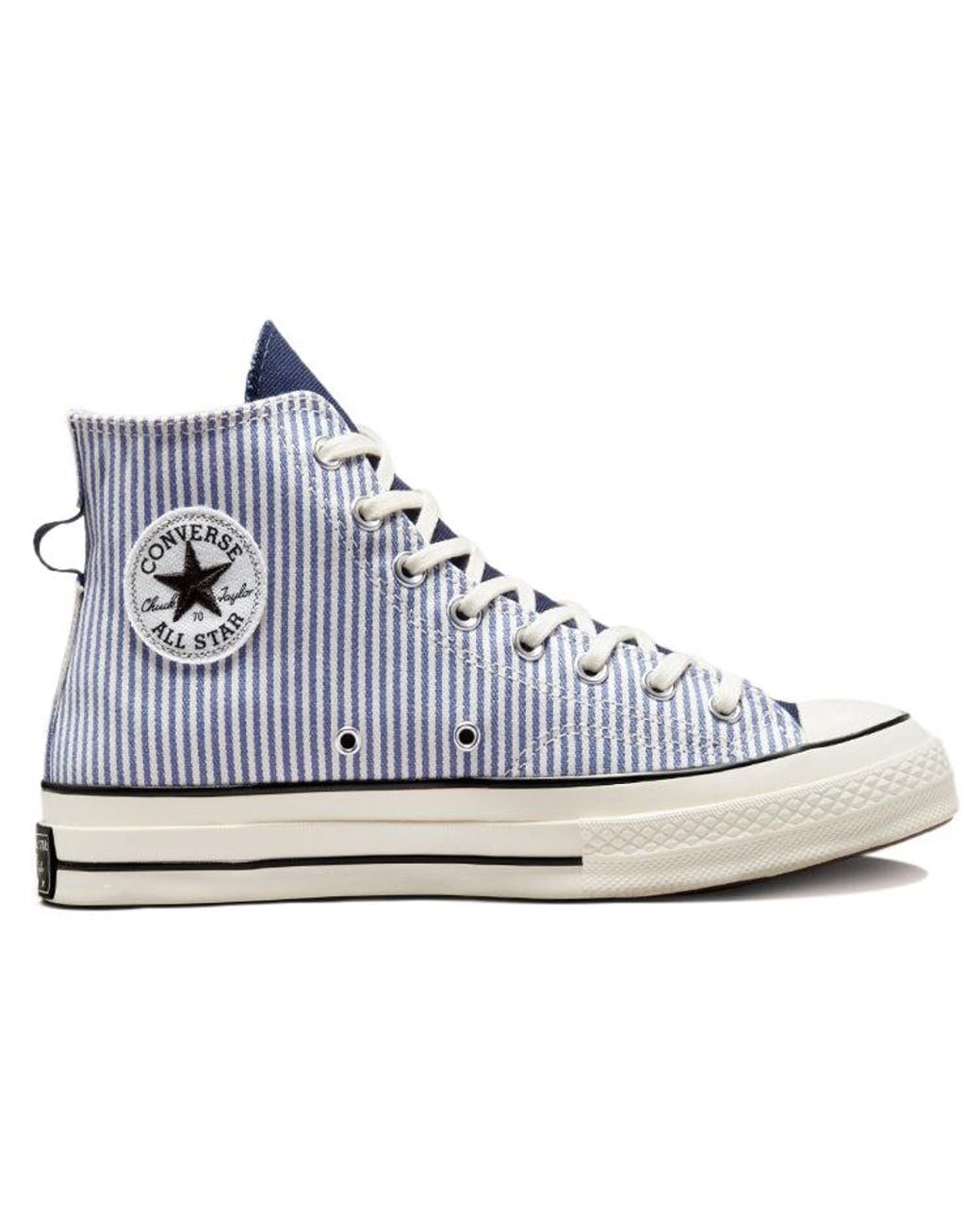Converse Blue Chuck 70 High 'Washed Hickory Stripes' for men