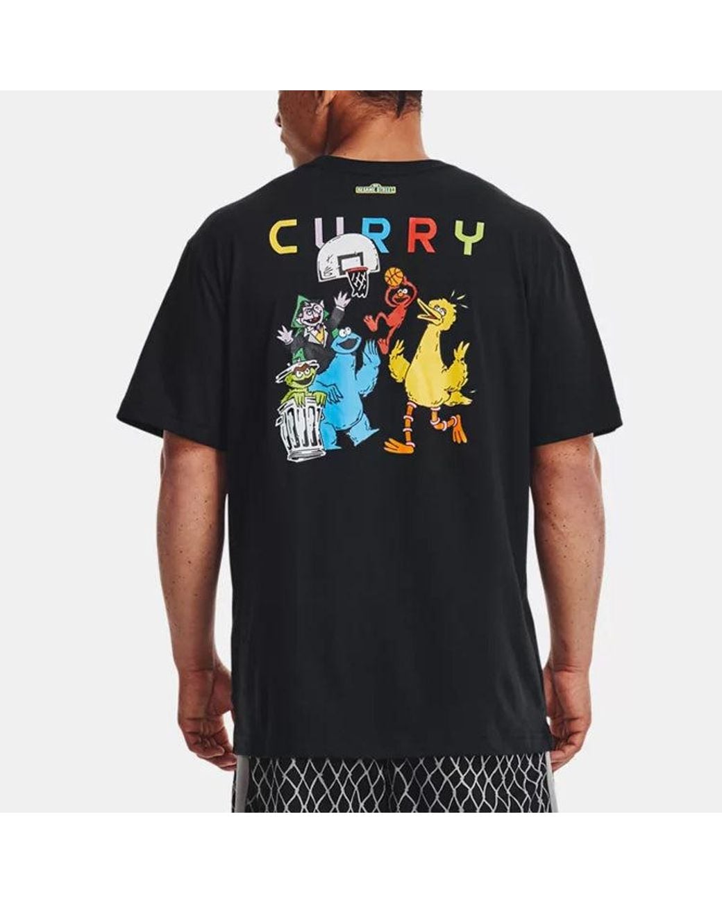 Under Armour Black Curry Sesame Street Graphic Tee for men
