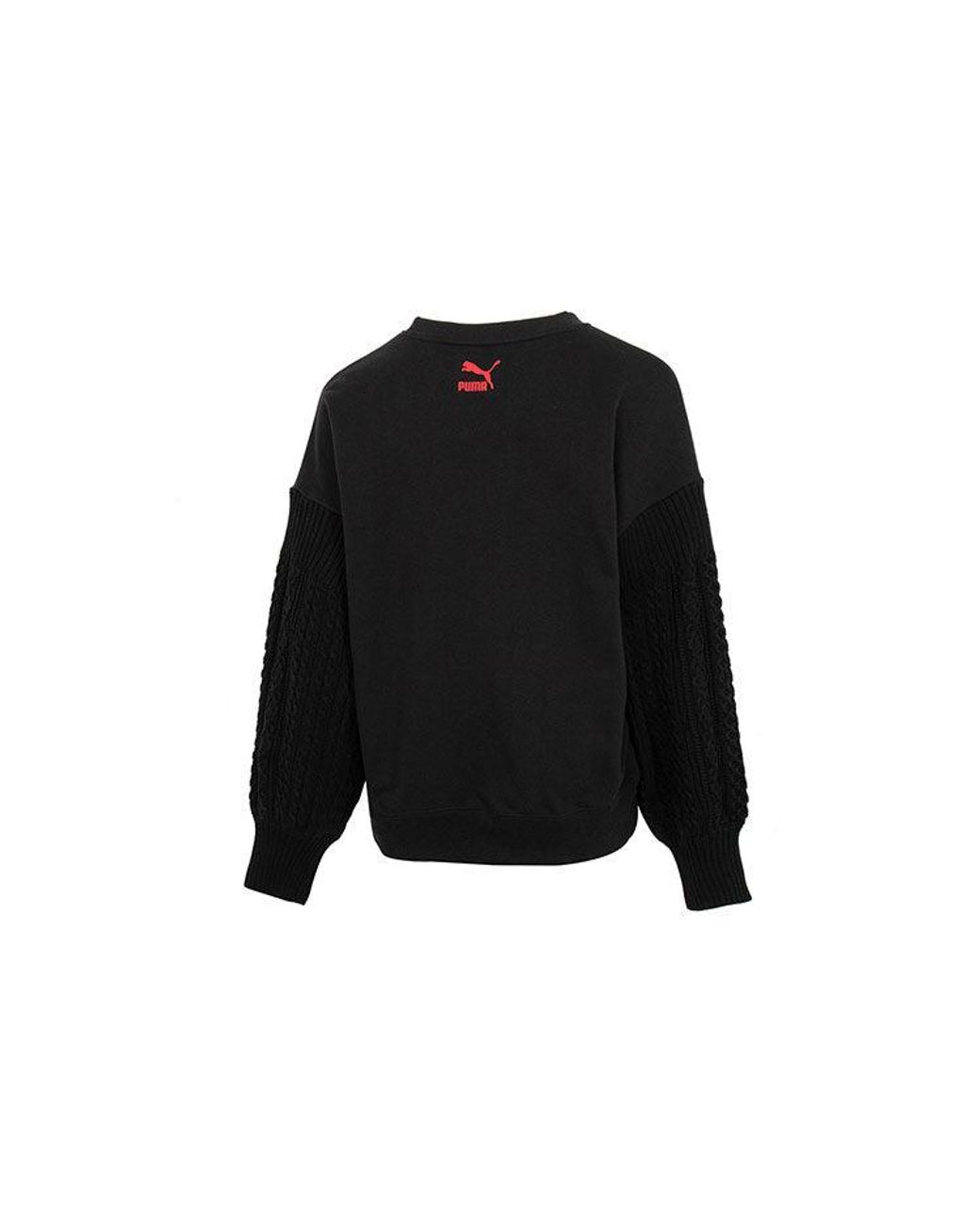 PUMA Black (Wmns) Crew Neck Sweatshirt