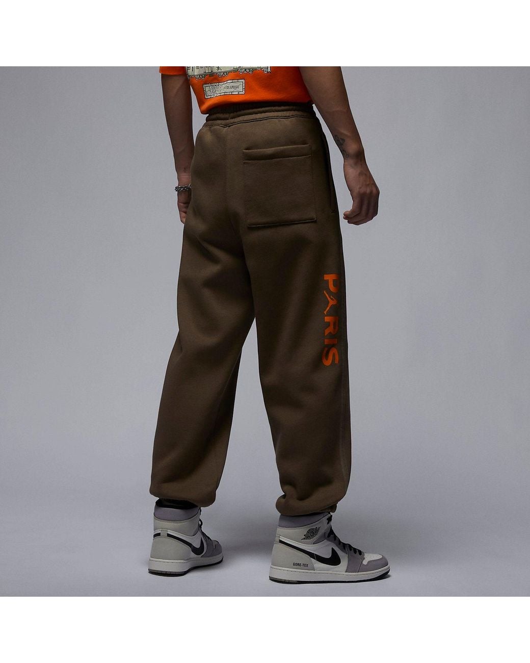 Nike Black X Paris Saint-Germain Fleece Sweatpants 'Palomino' for men