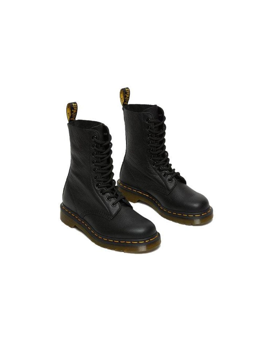 Dr. Martens Black (Wmns) 1490 Virginia Leather High Boots