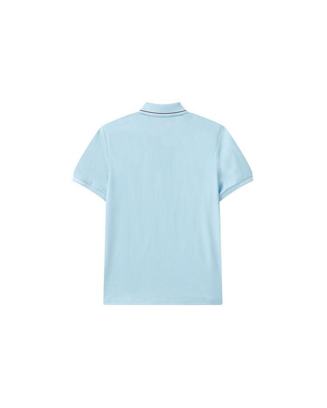 Fila Blue Casual Single Color Short Sleeve Poloshirt for men