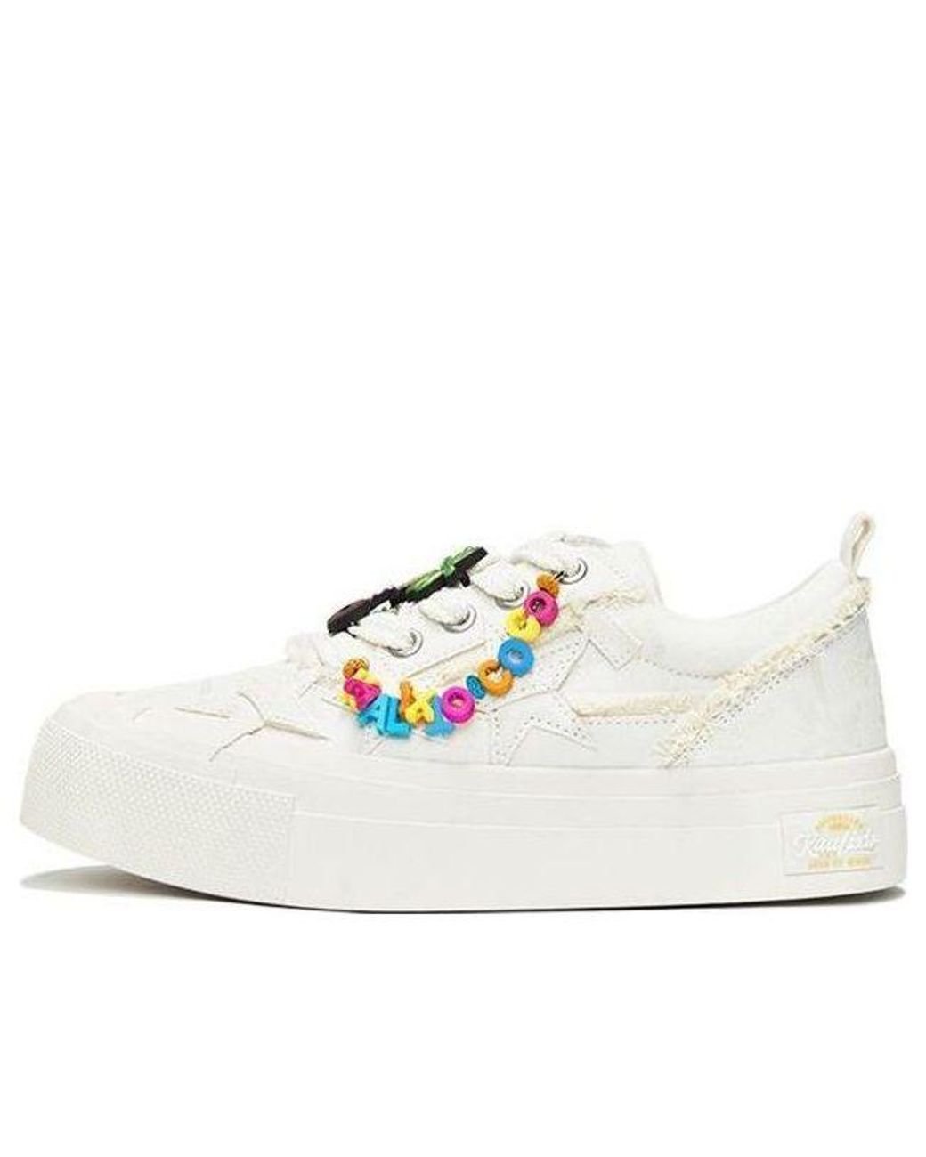 KAALIXTO White Skateboarding Canvas Low Coco' for men
