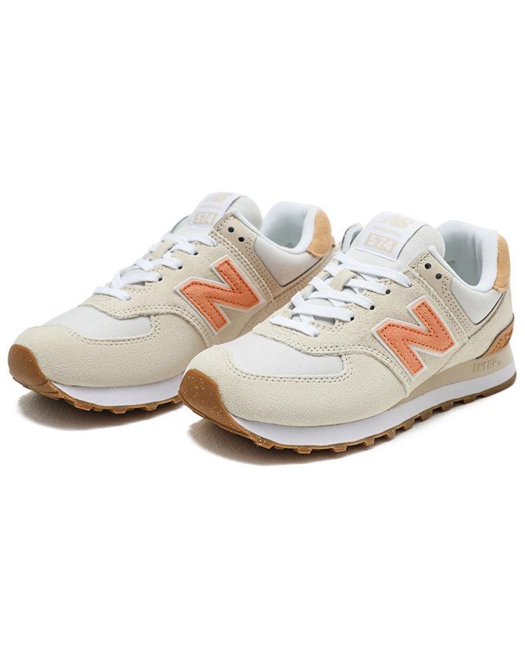 New Balance White (Wmns) 574 'Calm Taupe'