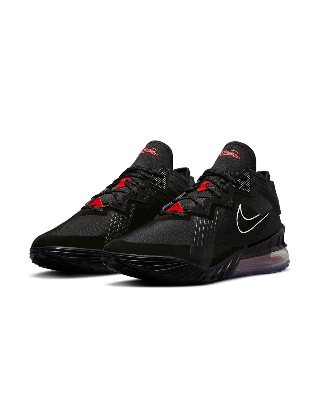 Nike Black Lebron 18 Low Ep 'Bred' for men