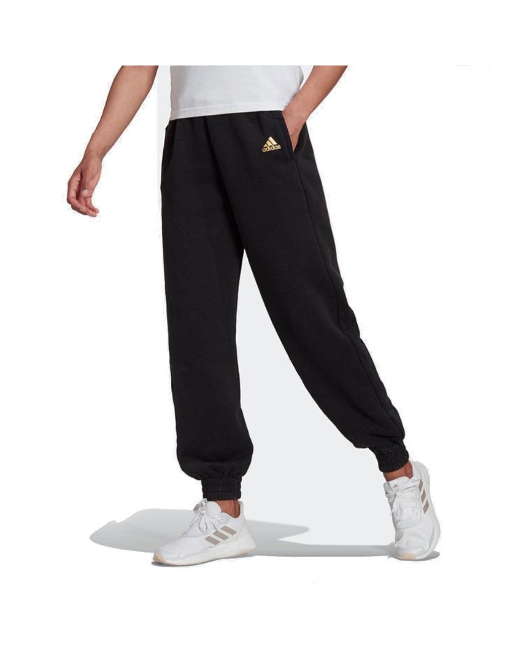 Adidas Black (Wmns) Warm Golden Logo Pants