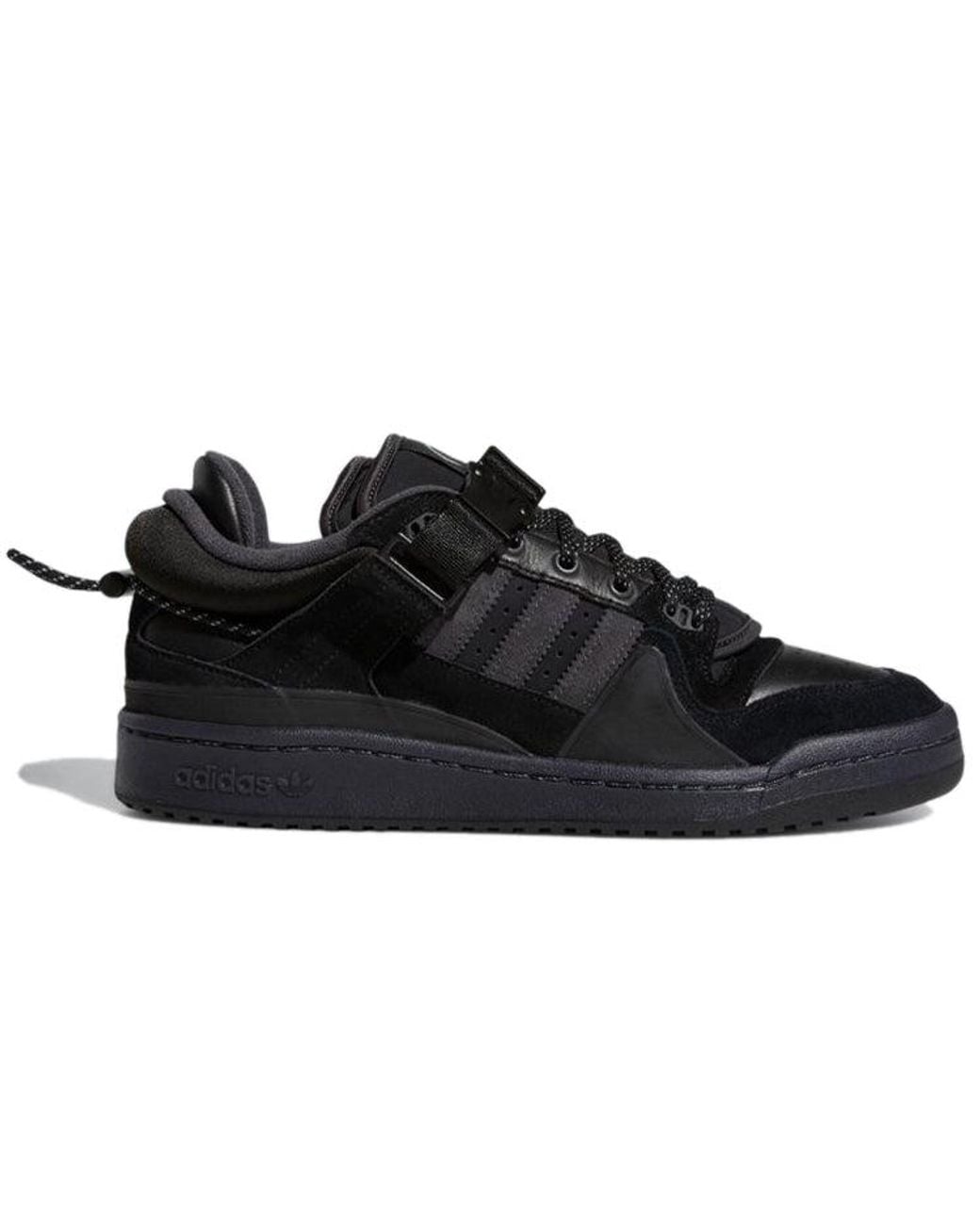 Adidas Black X Bad Bunny Forum Buckle Low 'Back To School' for men