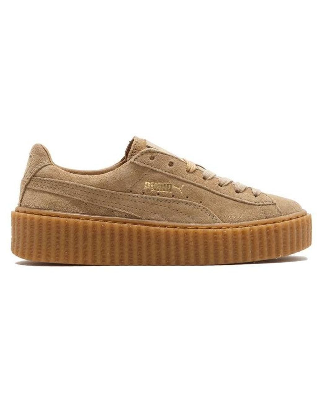 PUMA Brown (Wmns) Fenty X Suede Creeper 'Oatmeal'