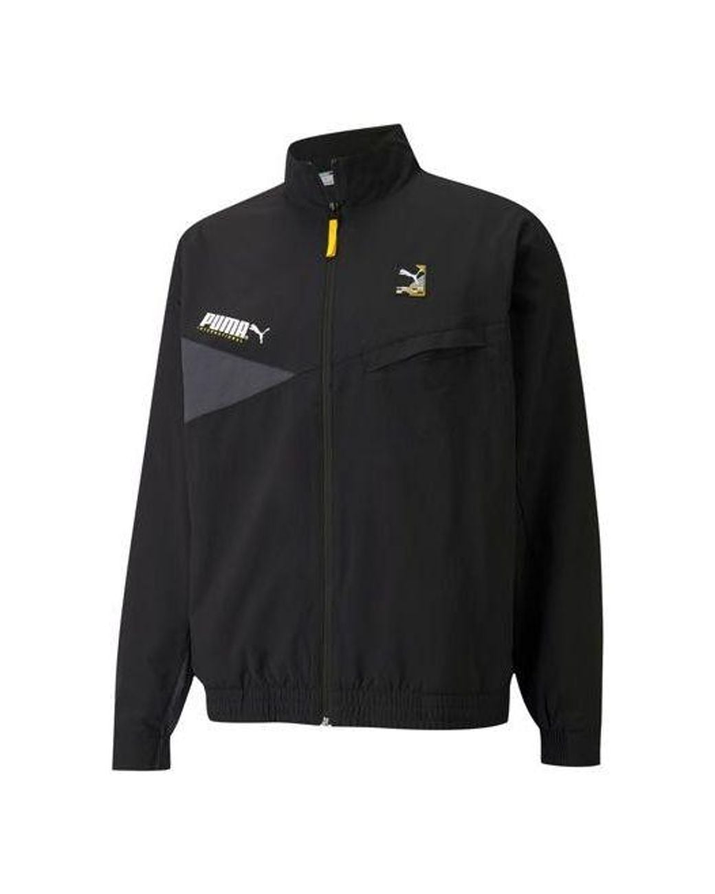 PUMA Black International Winterized Woven Jacket for men