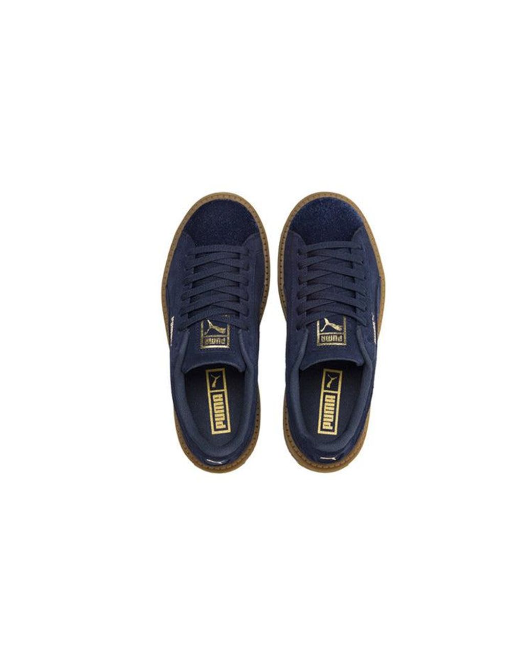 PUMA Blue Suede Platform Trace Velor for men