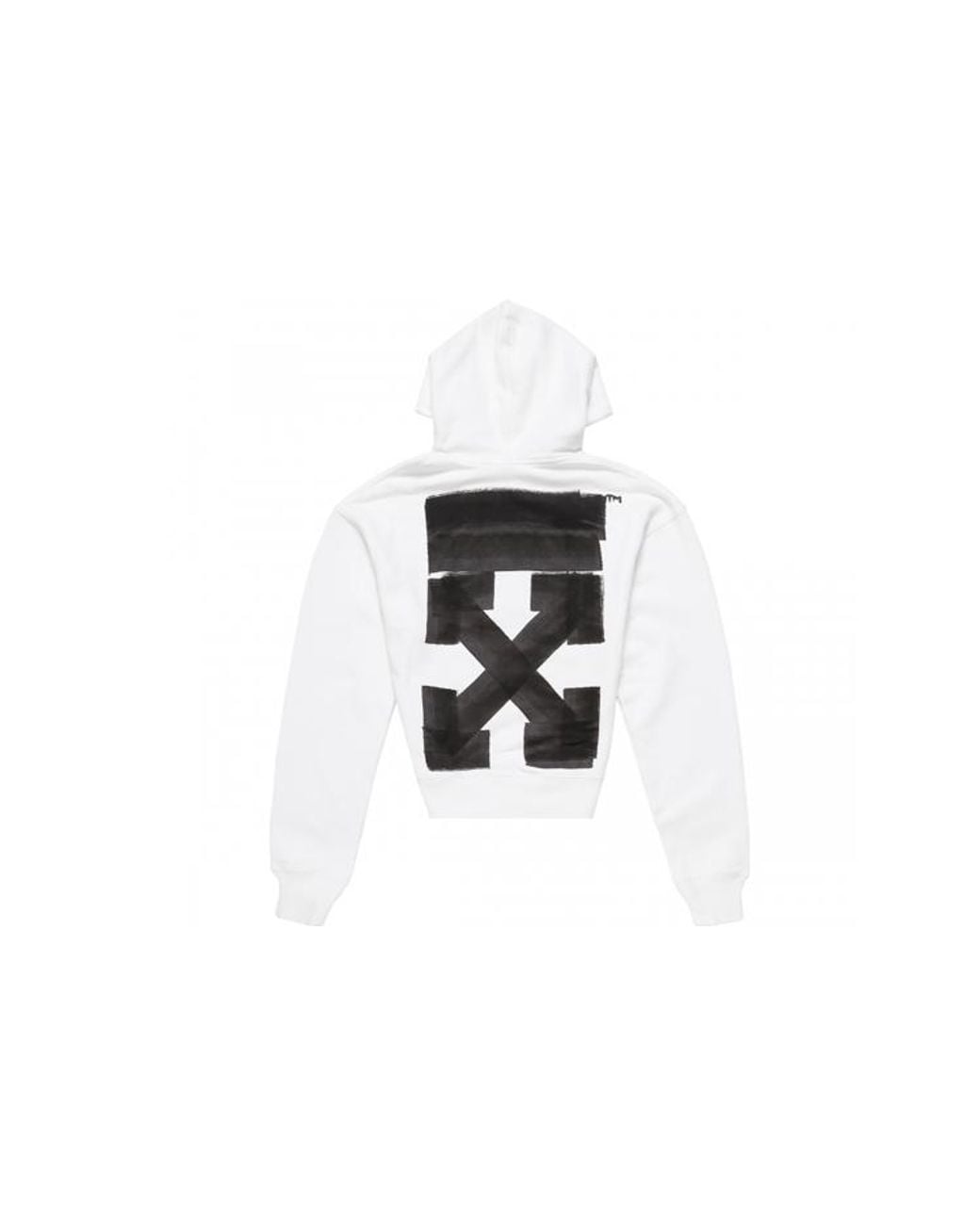 Off-White c/o Virgil Abloh White Fw21 Logo Printing Pullover Loose Version for men