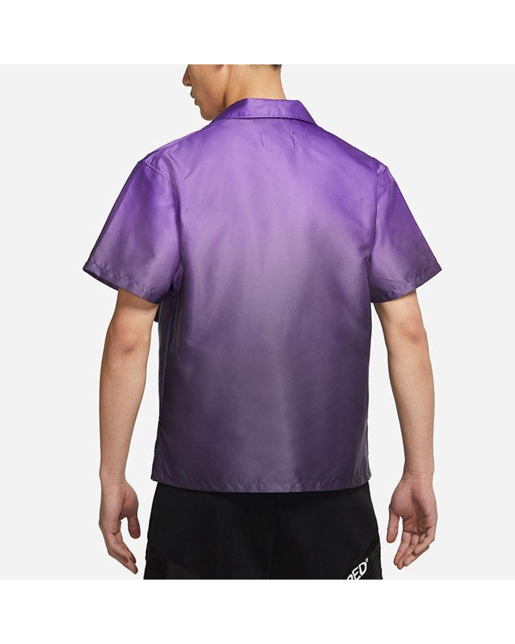 Nike Purple 23 Engineered Gradient Big Pocket Breathable Short Sleeve Shirt for men