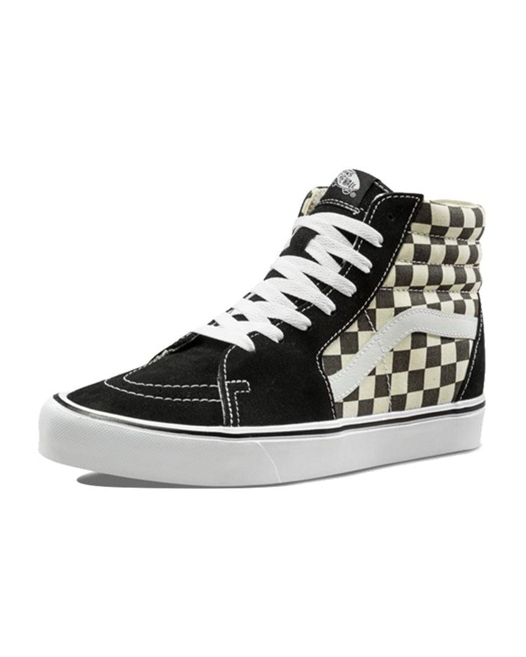 Vans Black Sk8-Hi Lite Checkerboard' for men
