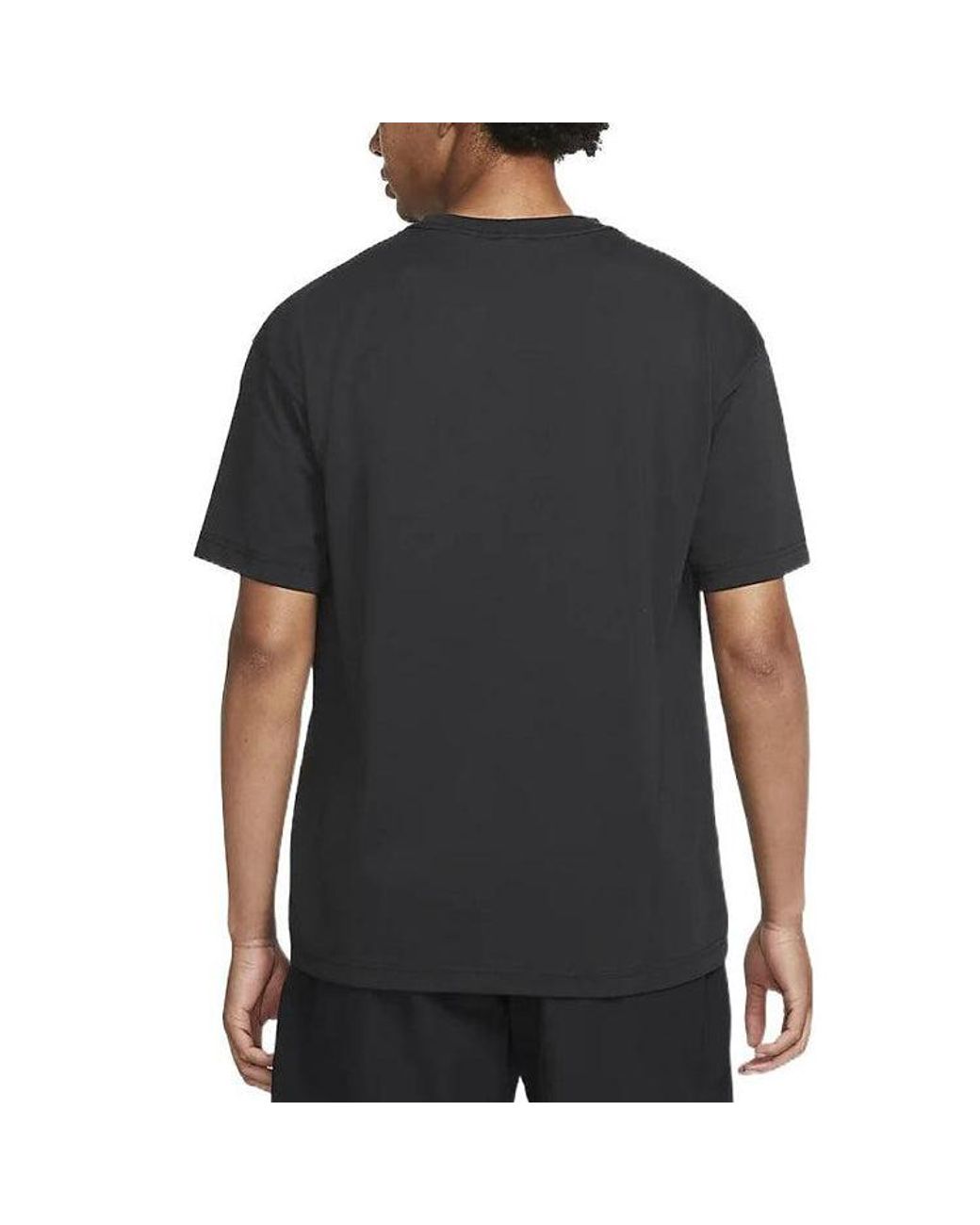 Nike Black Acg Solid Color Round Neck Loose Short Sleeve T-Shirt for men
