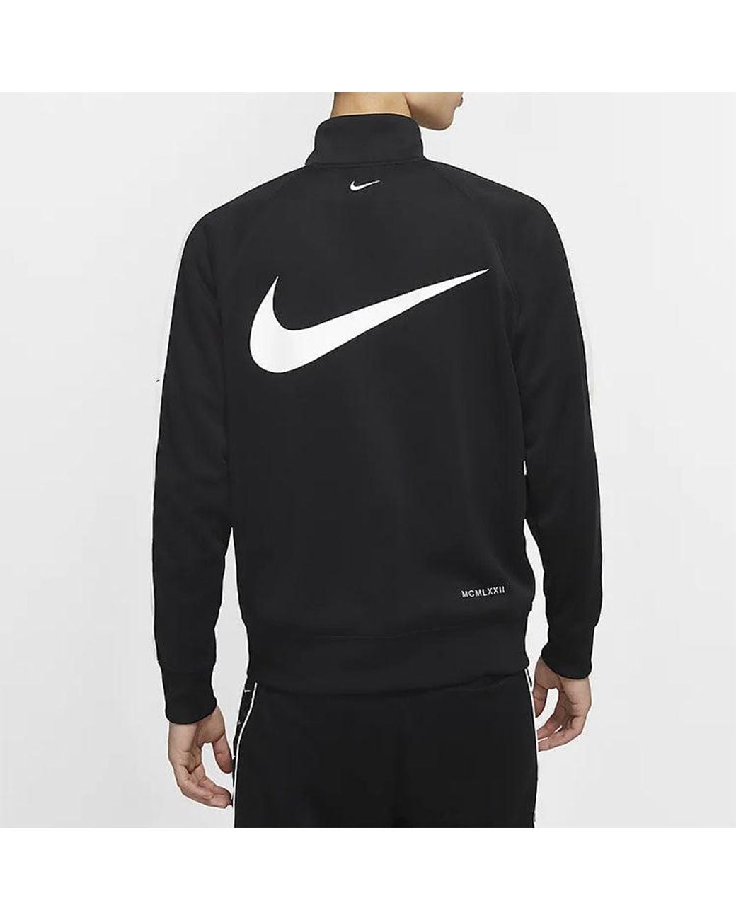 Nike Black Sportswear Swoosh Jcaket Cj4885-010 for men