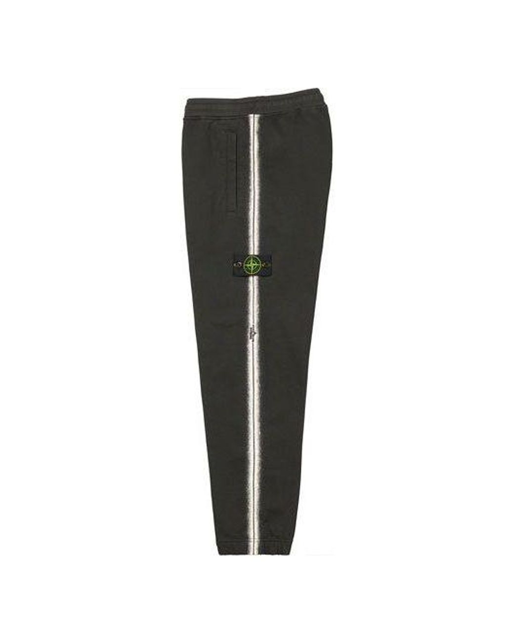 Supreme Gray X Stone Island Stripe Sweatpants for men