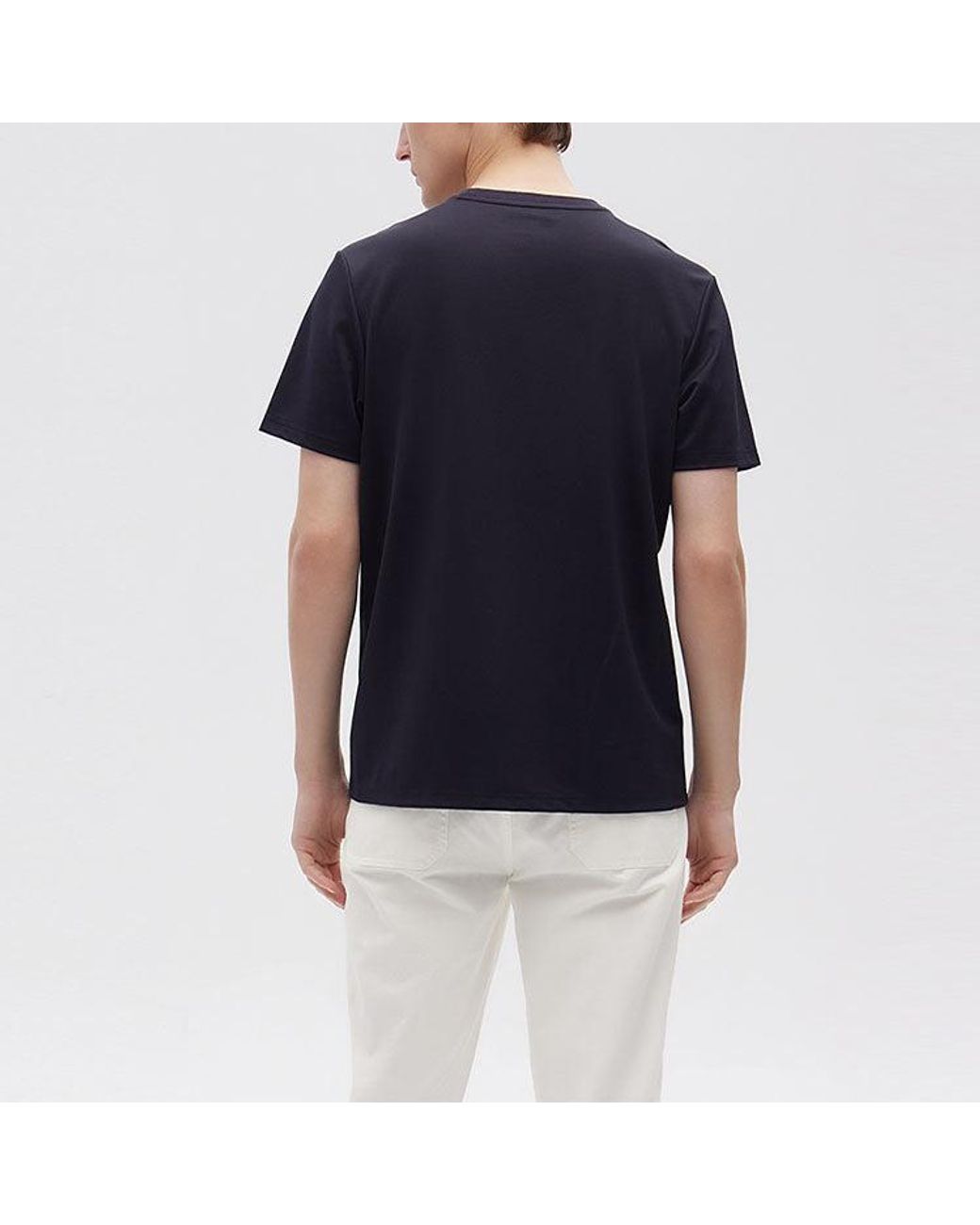 Fila Blue Embroidered Logo Loose Knit Short Sleeve for men