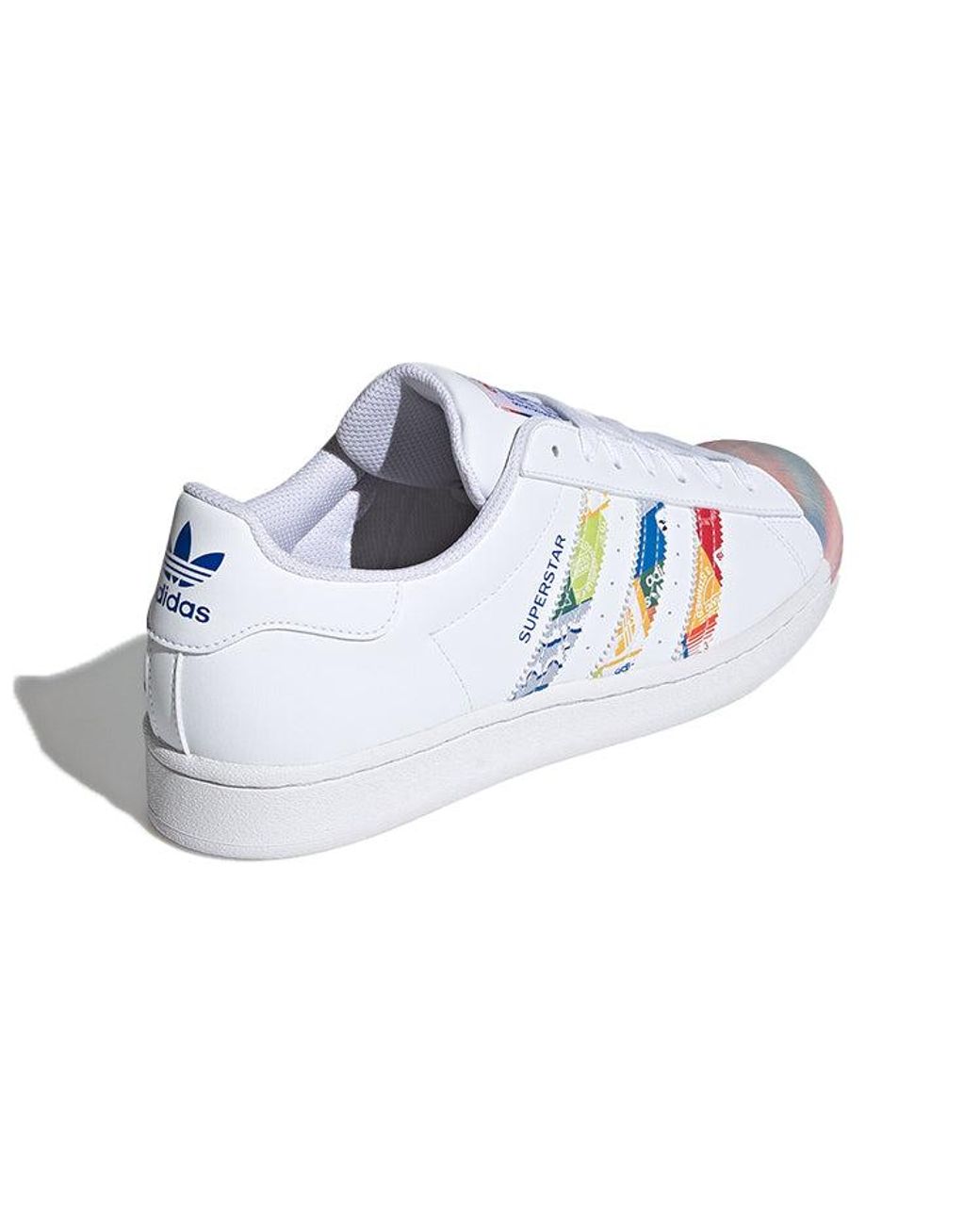 Adidas White Superstar 'Multi Logo' for men