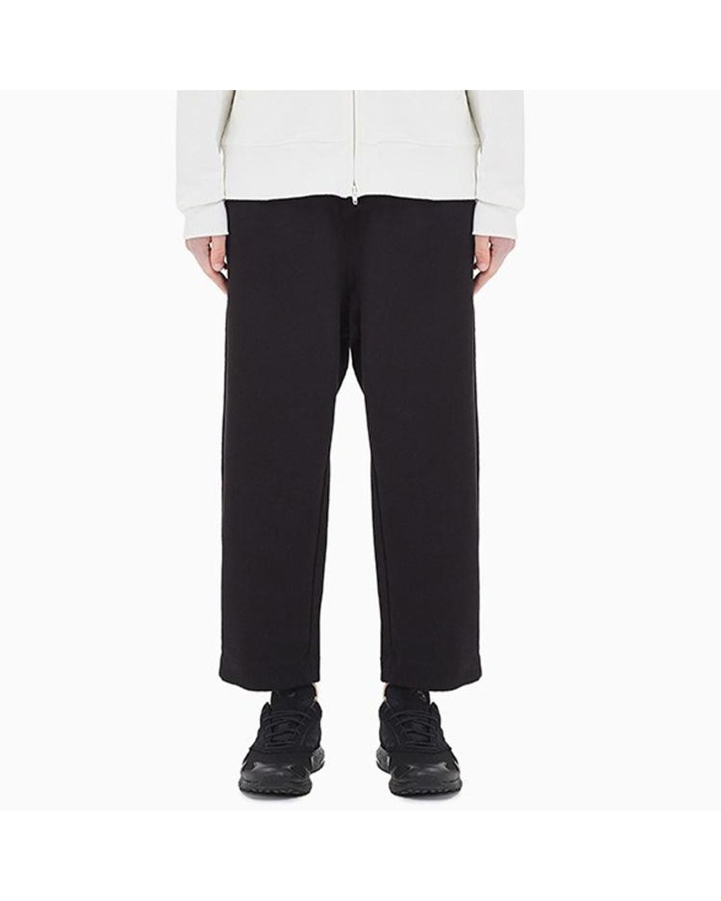 Adidas Blue Y-3 Classic Terry Cropped Pants for men