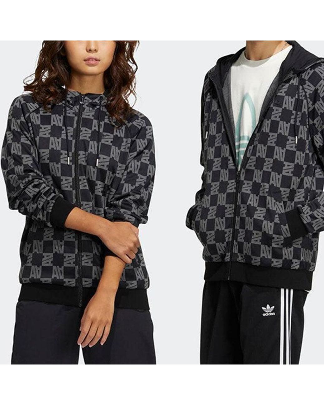 Adidas Black Monogram Jacket