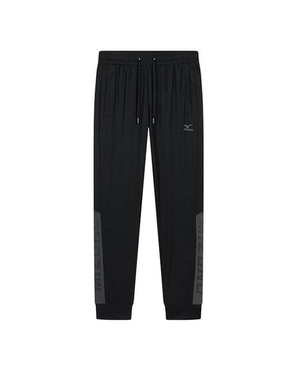 Mizuno Black Logo Outdoor Casual Pants for men