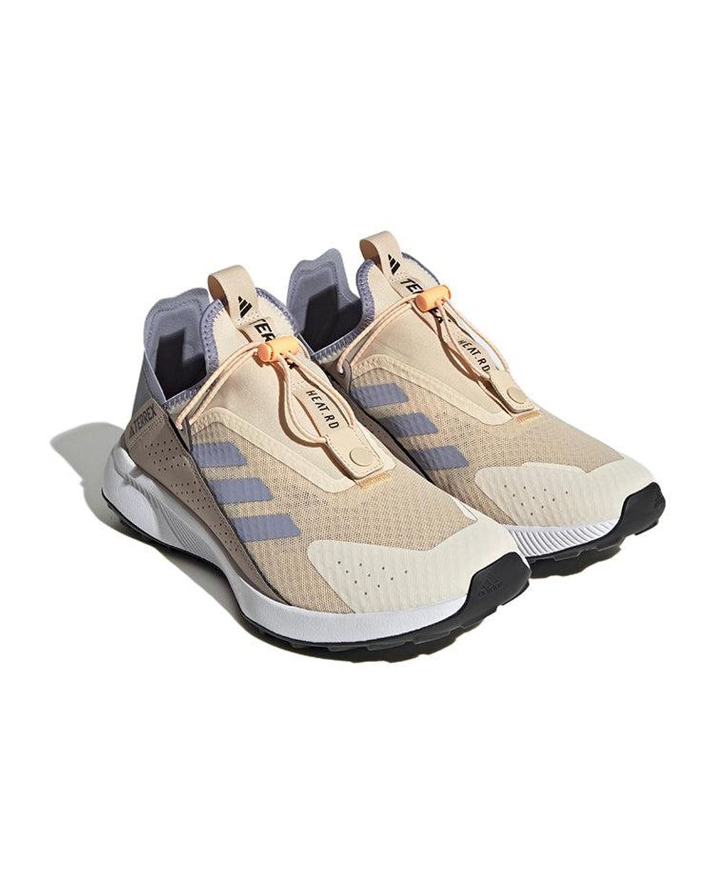 Adidas White Terrex Voyager 21 Slip-On Heat.Rdy Travel Shoes 'Sand Strata' for men