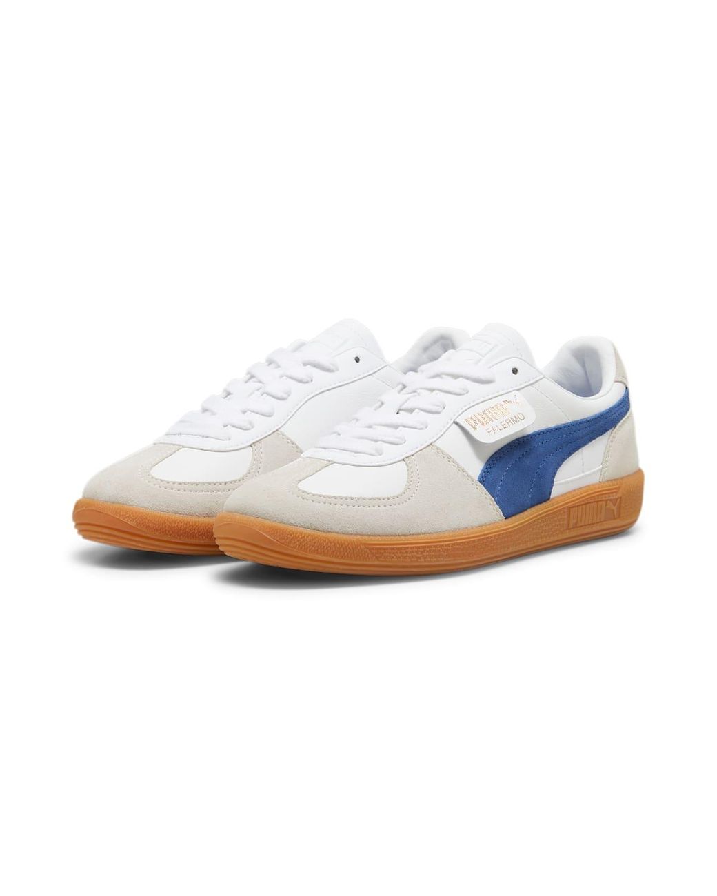PUMA Blue Palermo Leather Clyde Royal Gum' for men