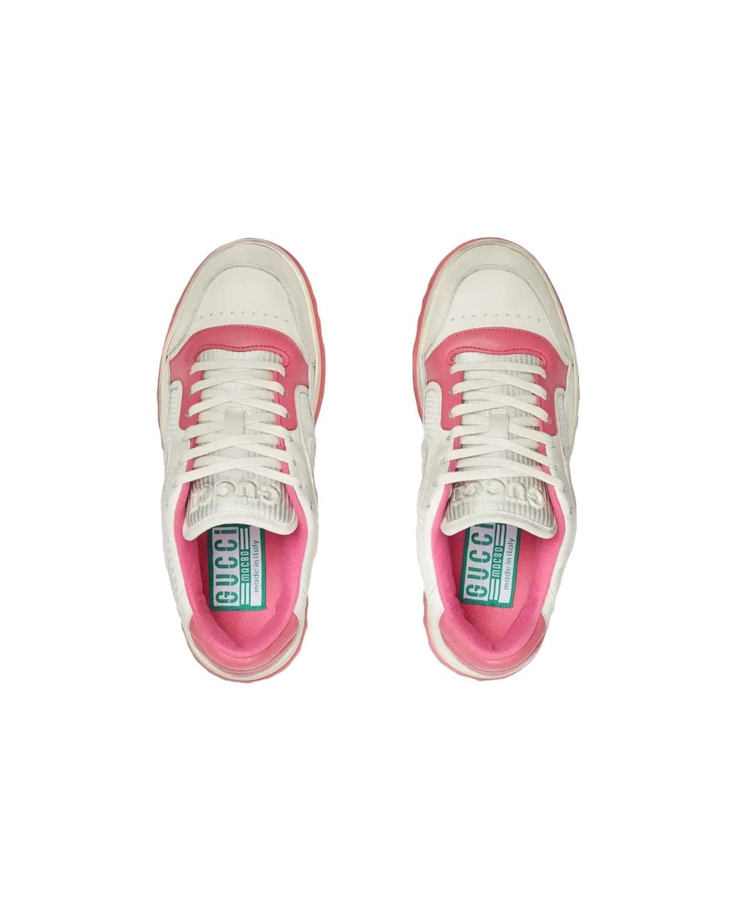 Gucci White Mac80 Leather Low-top Trainers