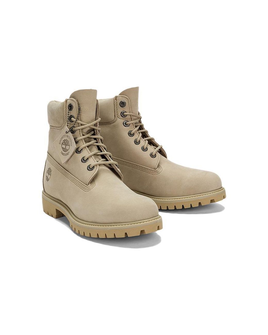 Timberland Natural Premium Waterproof Boots 'Light Nubuck' for men