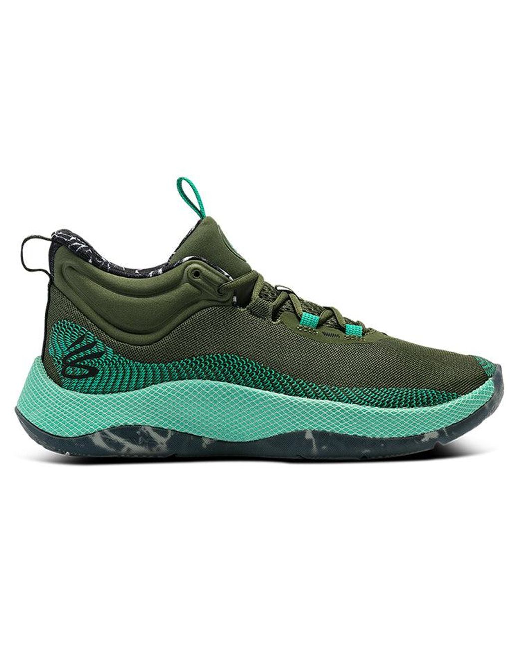 Under Armour Green Curry Hovr Splash 'Stone Jade' for men