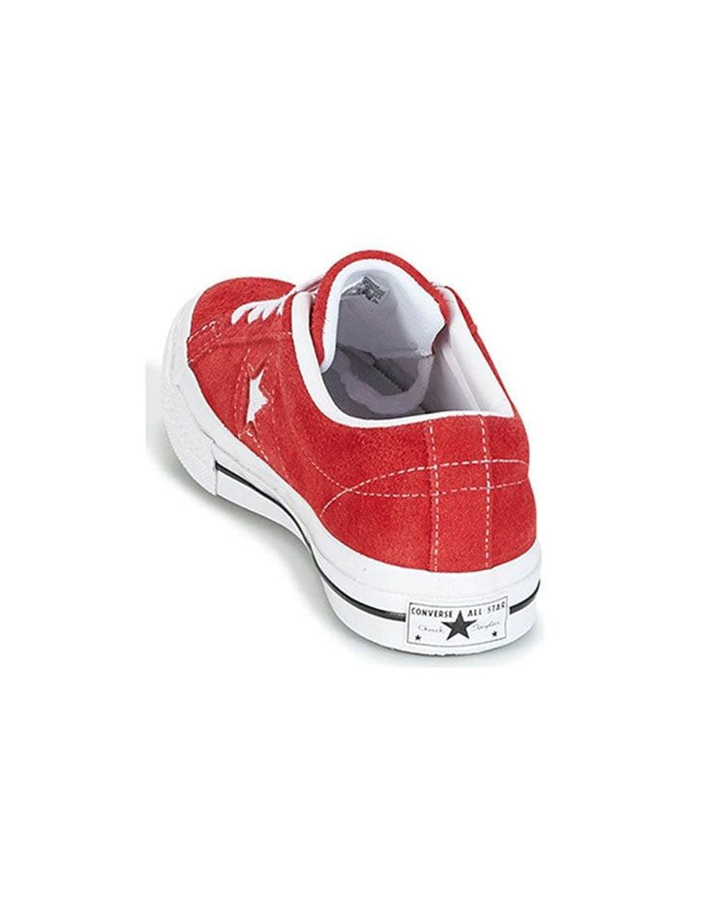 Converse Red One Star Ox Suede' for men