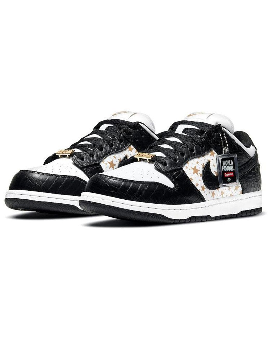 Nike Black X Supreme Sb Dunk Low Og Qs for men