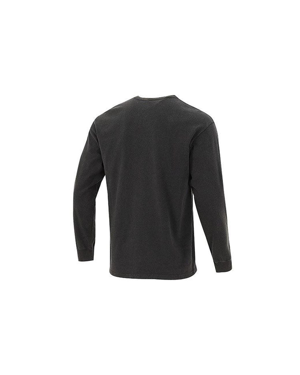 Nike Black Solid Color Small Logo Round Neck Long Sleeves T-Shirt for men