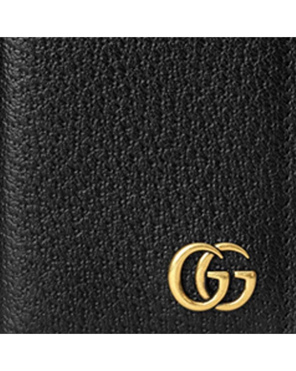 Gucci Black Gg Marmont Card Case 547075-Dj20T-1000 for men