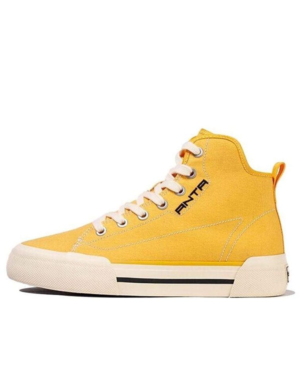 Anta Yellow (Wmns) High Top Canvas Shoes