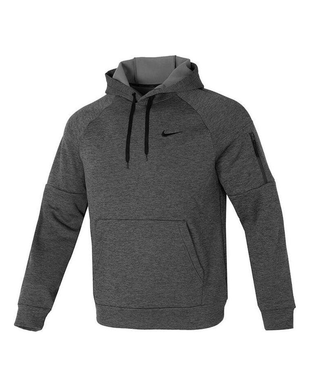 Nike Gray Therma-Fit Hoodie Pullover for men